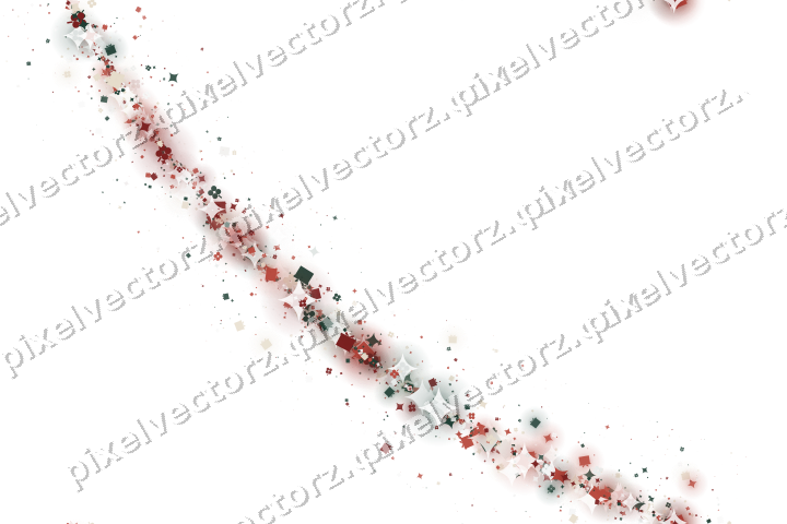 Nahtloser Glitzerbogen in Dunkelrot auf transparentem Grund