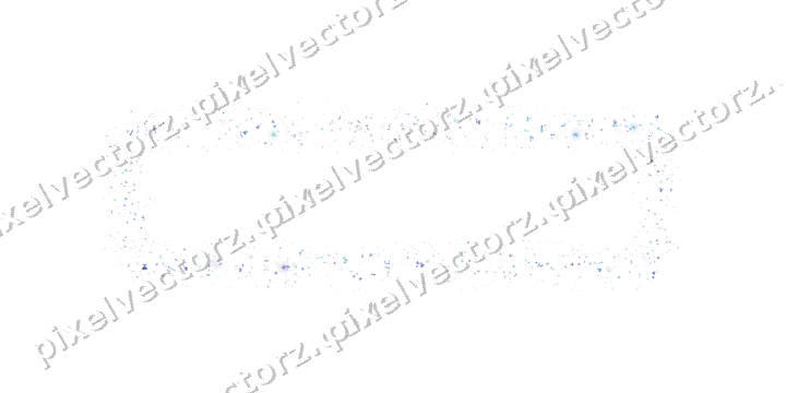 Nahtloser Glitzerrahmen in Blau und Türkis auf transparentem Grund