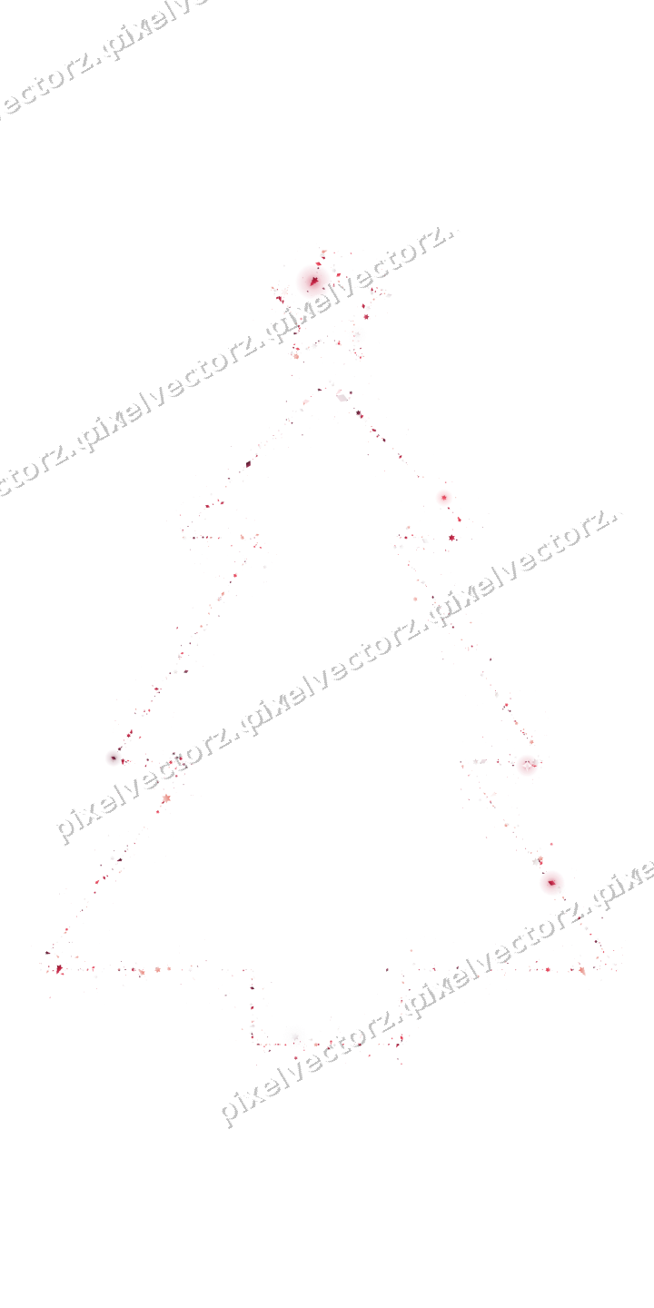 Nahtloser Glitzer-Weihnachtsbaum in Rosa auf transparentem Grund