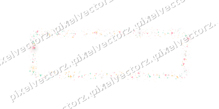 Nahtloser Glitzerrahmen aus Dreiecken auf transparentem Grund