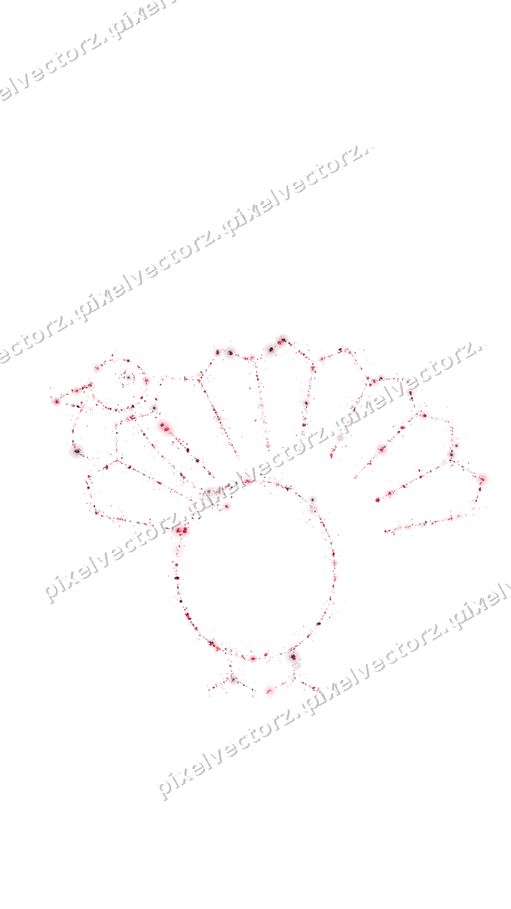 Nahtloser Glitzer-Truthahn in Rosa und Rot auf transparentem Grund