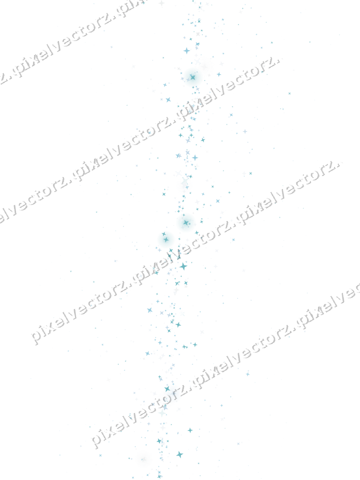 Nahtloses Glitzerband aus Sternen in Türkis auf transparentem Grund