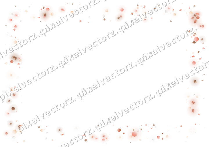 Nahtloser Glitzerrahmen aus Funken und Tropfen auf transparentem Grund