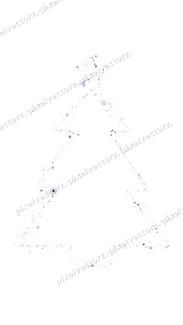Nahtloser Glitzer-Weihnachtsbaum in Dunkelblau auf transparentem Grund