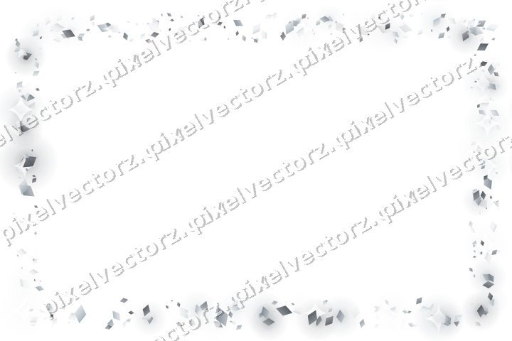 Nahtloser Glitzerrahmen aus Rauten auf transparentem Grund
