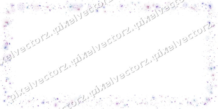 Nahtloser Glitzerrahmen in Violett und Blau auf transparentem Grund
