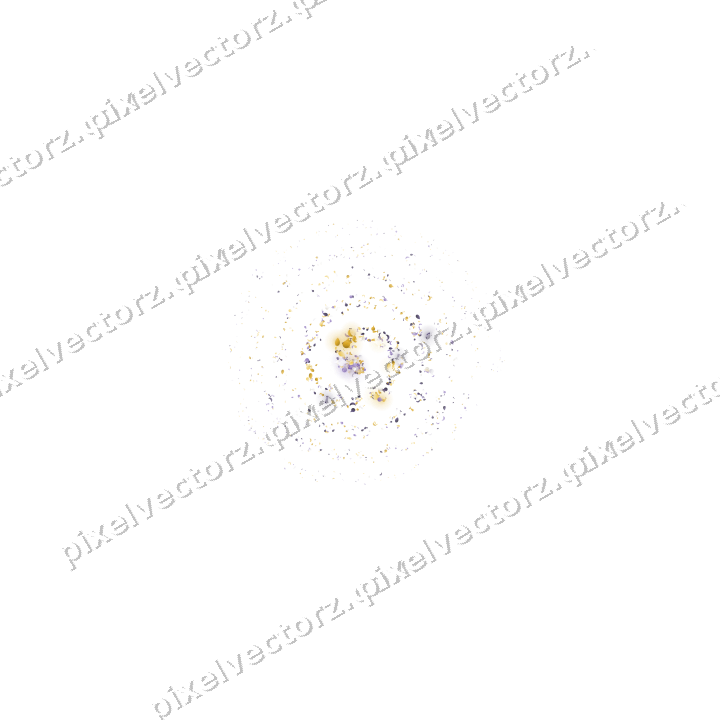 Nahtlose Glitzerspirale in Bernstein auf transparentem Grund