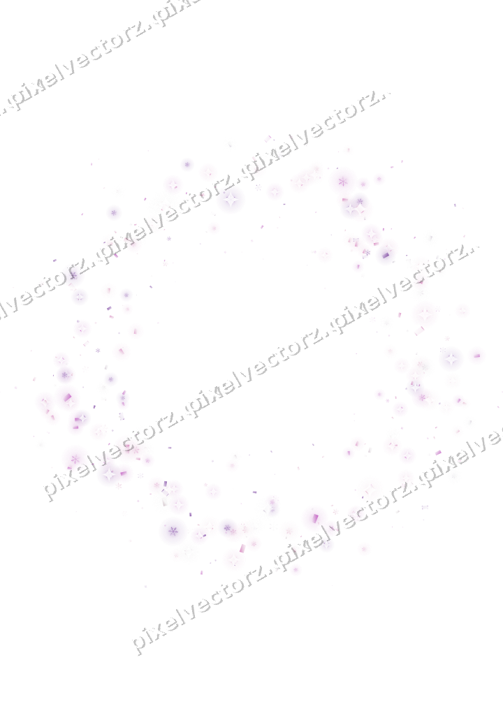 Nahtloser Glitzerkranz in Magenta und Violett auf transparentem Grund