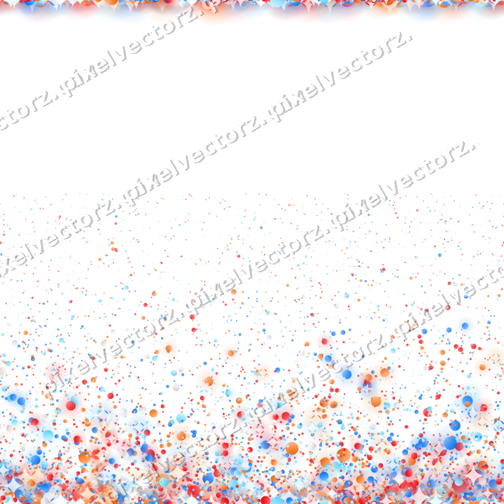 Nahtloser Glitzeraufstieg aus Punkten in Blau auf transparentem Grund
