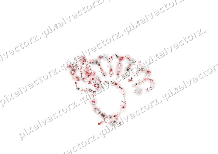 Nahtloser Glitzer-Truthahn in Rot auf transparentem Grund