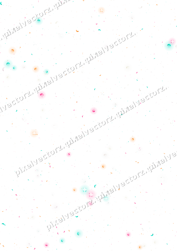 Nahtlose Glitzerstreuung aus Mondsicheln auf transparentem Grund