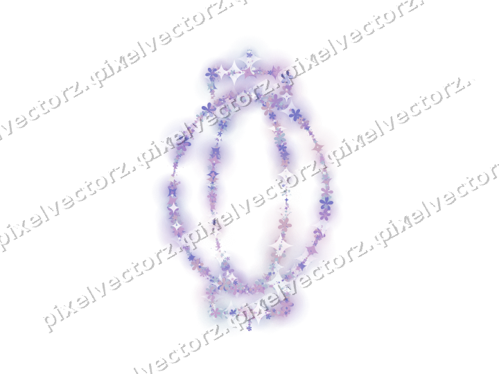 Nahtloser Glitzer-Lampion in Violett und Blau auf transparentem Grund