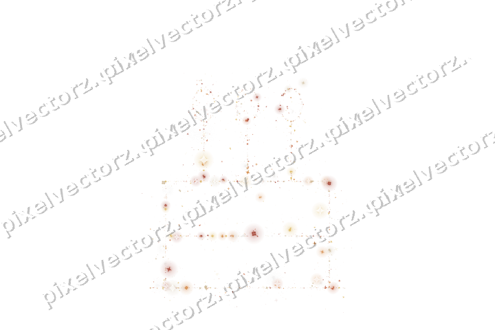 Nahtlose Glitzertorte in Orange und Bernstein auf transparentem Grund