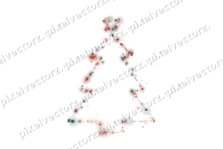 Nahtloser Glitzer-Weihnachtsbaum in Dunkelrot auf transparentem Grund