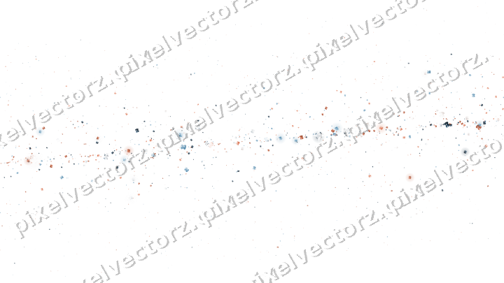 Nahtloses Glitzerband aus Masken in Orange auf transparentem Grund