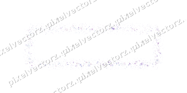 Nahtloser Glitzerrahmen in Violett und Blau auf transparentem Grund