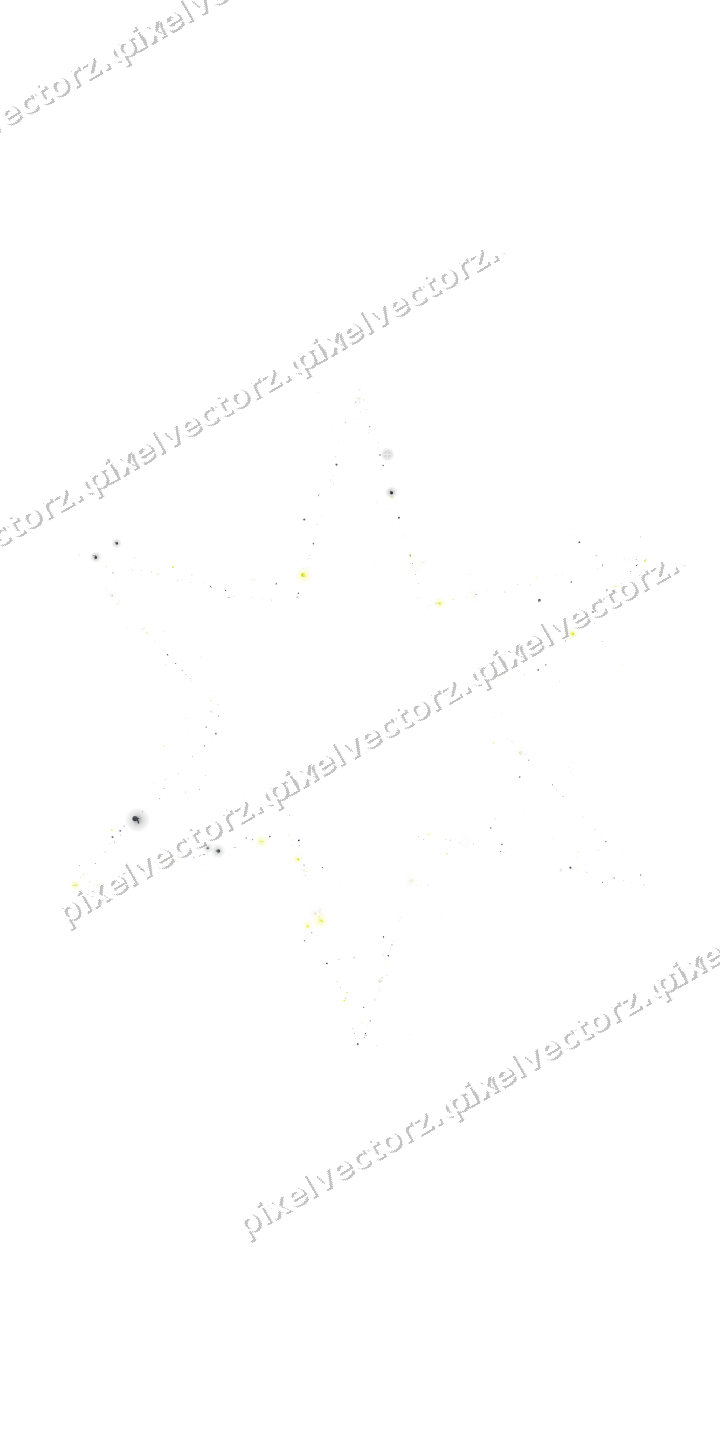 Nahtloser Glitzerstern in Gelb und Grau auf transparentem Grund