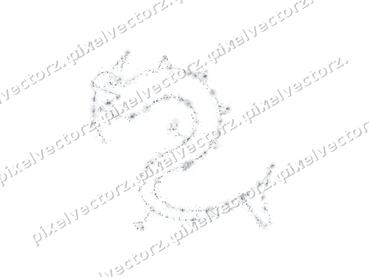 Nahtloser Glitzerdrache aus Rauten auf transparentem Grund