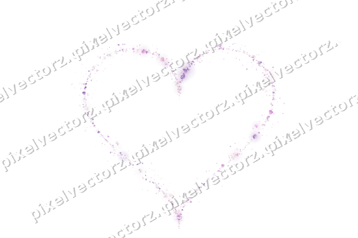 Nahtloses Glitzerherz in Magenta und Violett auf transparentem Grund