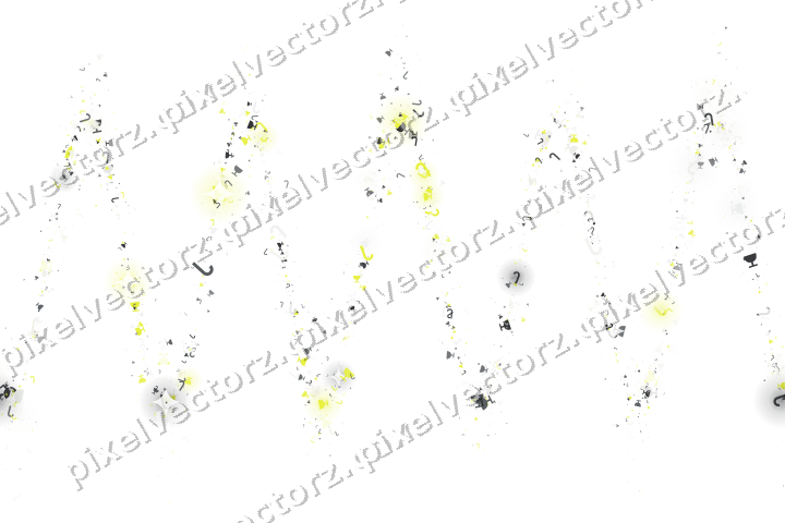 Nahtlose Glitzerwelle in Gelb und Grau auf transparentem Grund