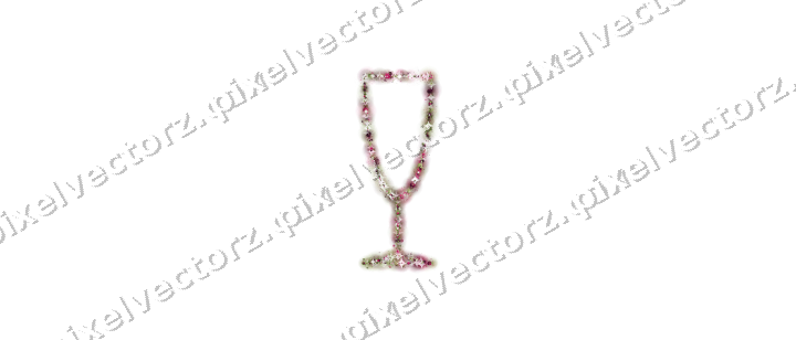 Nahtloses Glitzer-Sektglas in Limette und Rosa auf transparentem Grund