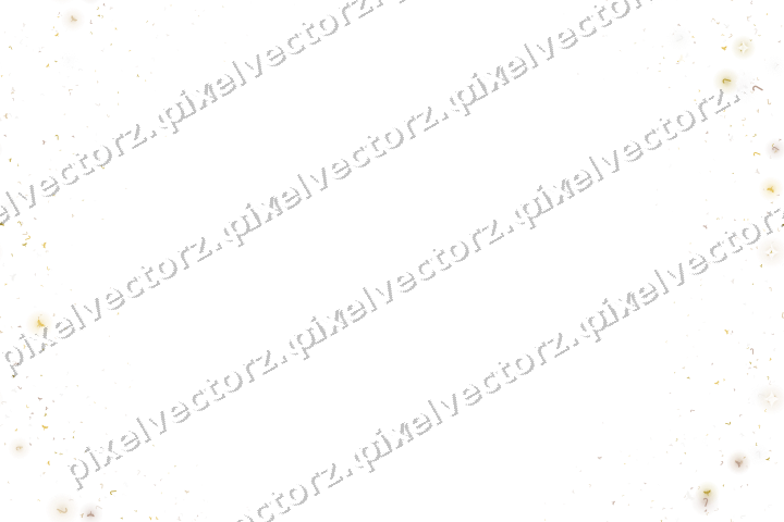 Nahtloser Glitzerkranz in Bernstein auf transparentem Grund