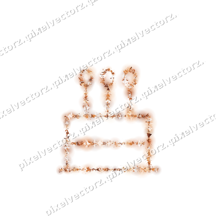 Nahtlose Glitzertorte auf transparentem Grund