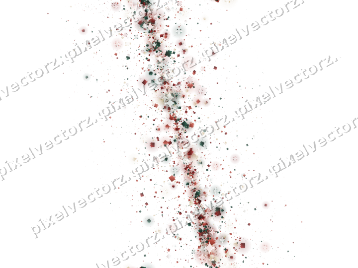 Nahtloses Glitzerband aus Geschenken auf transparentem Grund