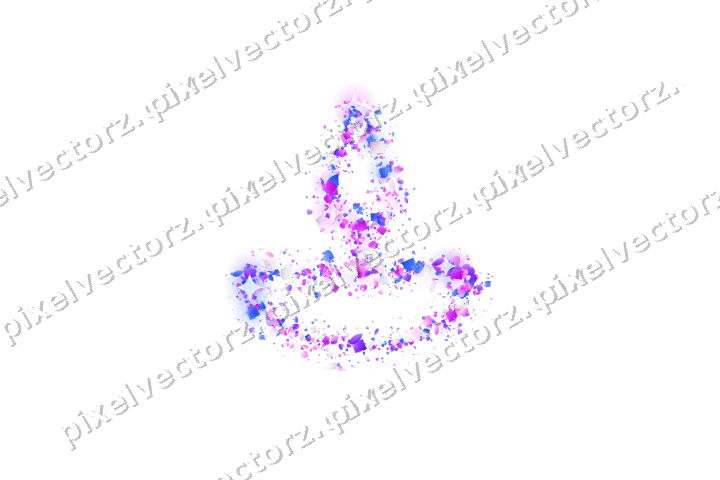Nahtlose Glitzer-Öllampe in Violett und Blau auf transparentem Grund