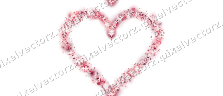 Nahtloses Glitzerherz in Rosa und Rot auf transparentem Grund