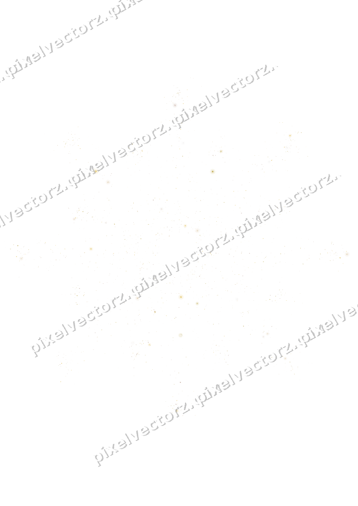 Nahtloses Glitzer-Feuerwerk in Bernstein auf transparentem Grund