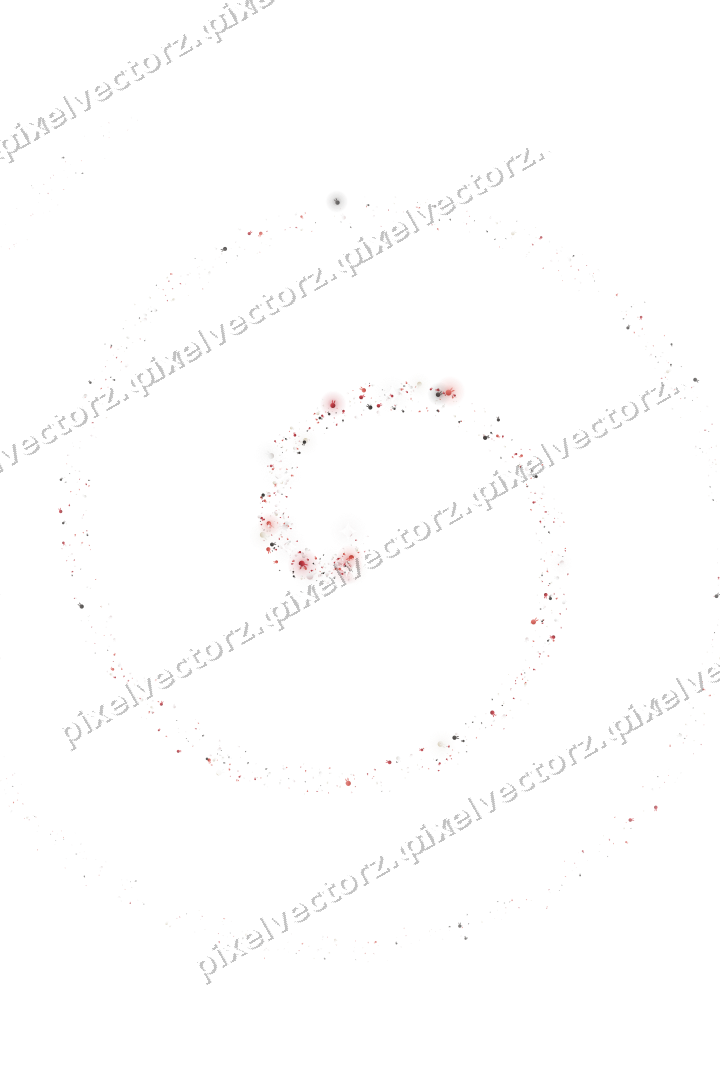 Nahtlose Glitzerspirale aus Hasen in Rot auf transparentem Grund