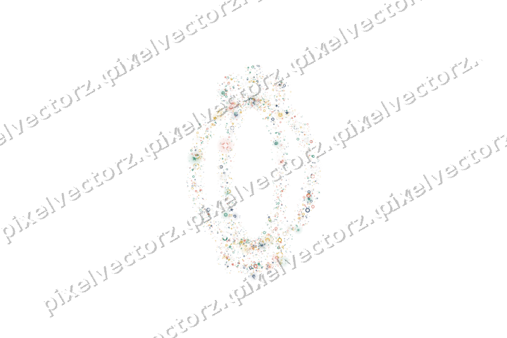 Nahtloser Glitzer-Lampion in Bernstein auf transparentem Grund