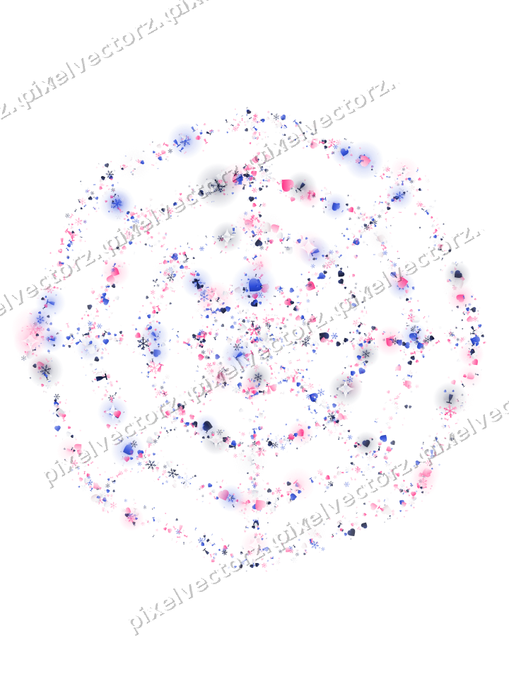 Nahtloses Glitzer-Spinnennetz in Rosa und Blau auf transparentem Grund