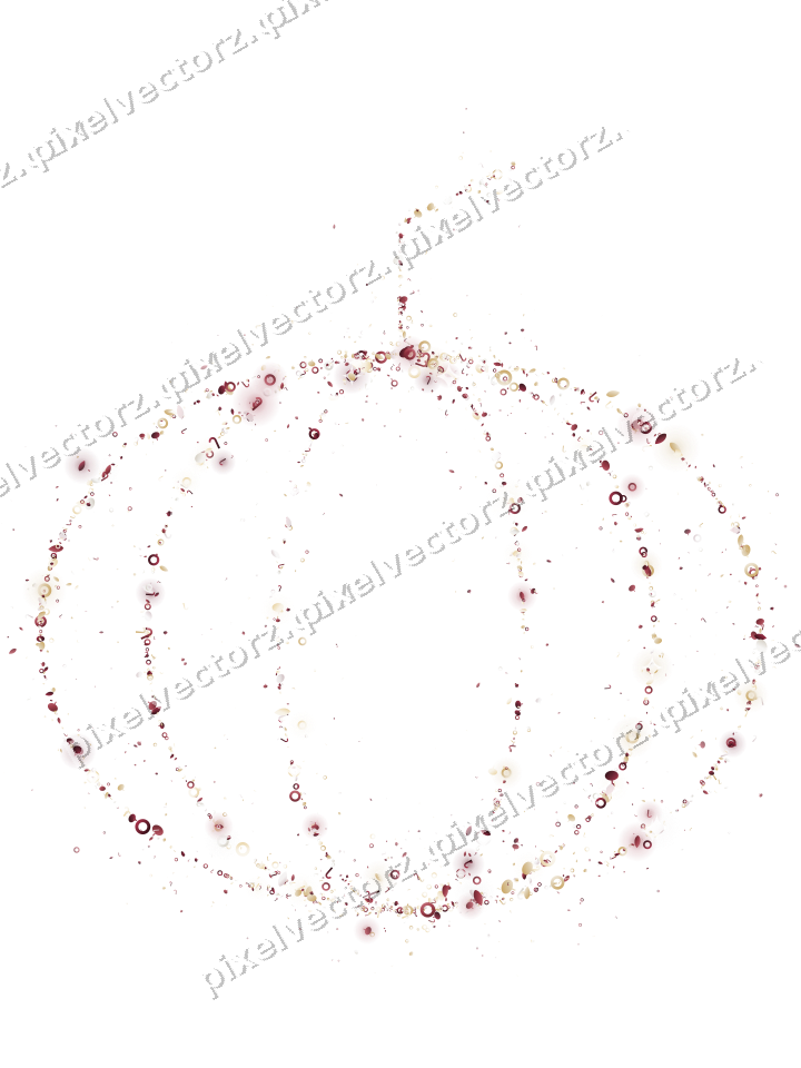 Nahtloser Glitzerkürbis in Dunkelrosa und Rot auf transparentem Grund