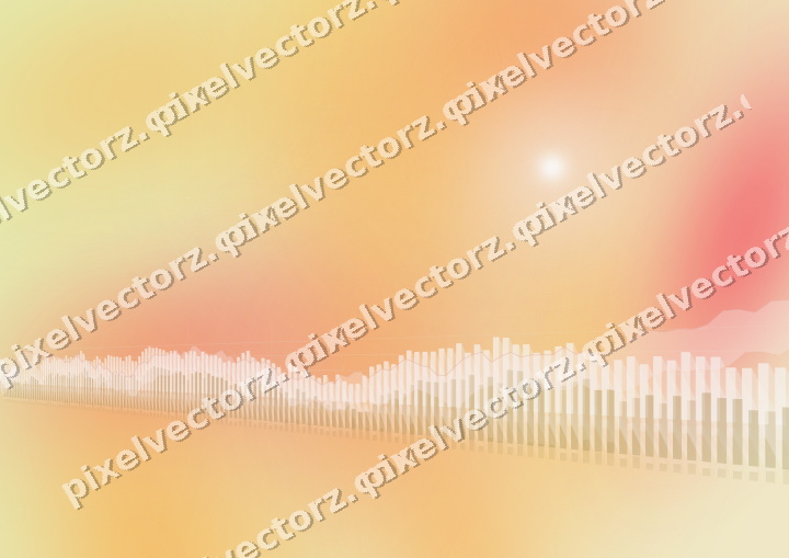 Zarter Pastell Diagramm Hintergrund in Orange und Bernstein