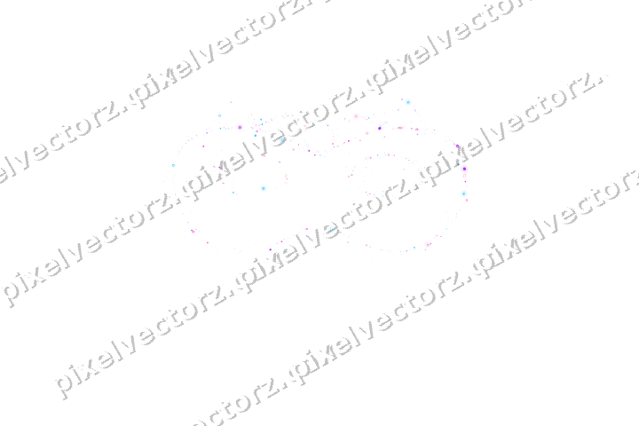 Nahtlose Glitzer-Karnevalsmaske in Magenta auf transparentem Grund