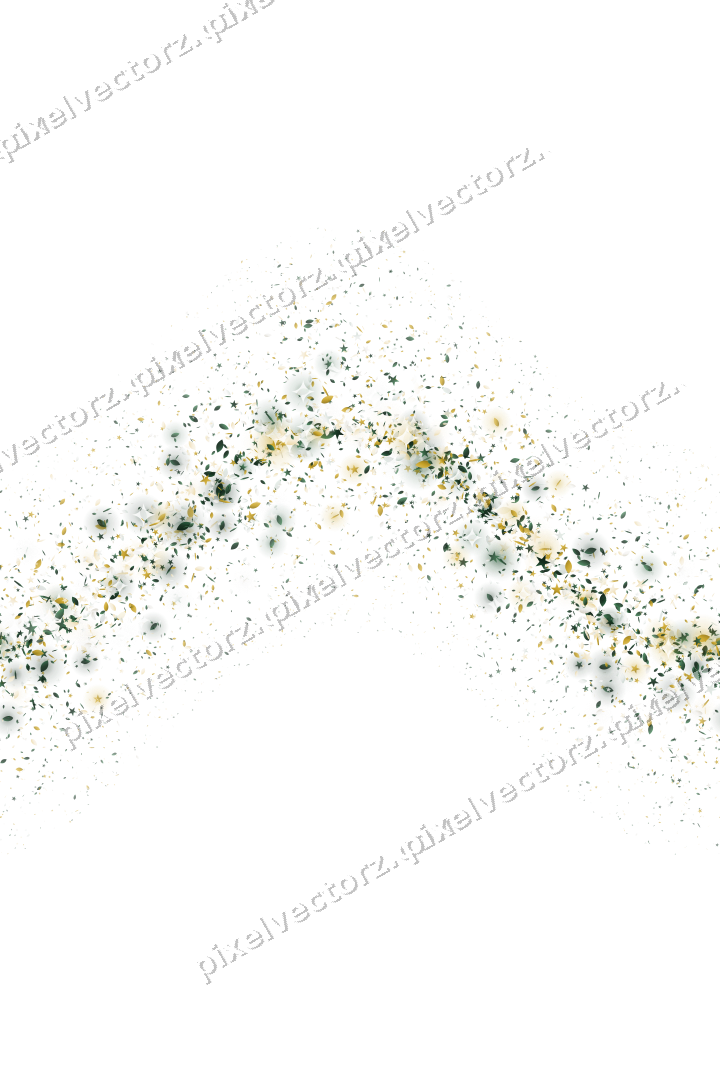Nahtlose Glitzerwelle aus Sternen und Tropfen auf transparentem Grund