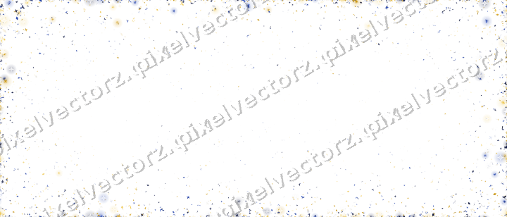 Nahtlose Glitzervignette in Bernstein und Blau auf transparentem Grund