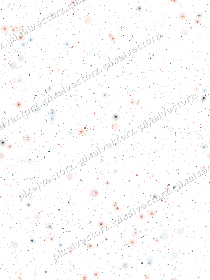 Nahtlose Glitzerstreuung in Orange und Türkis auf transparentem Grund