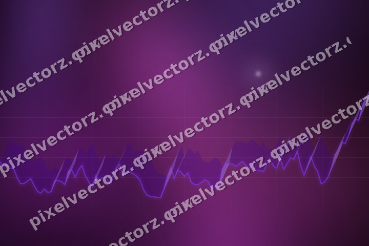 Leuchtender Neon Diagramm Hintergrund in Violett und Blau