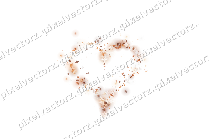 Nahtloses Glitzerherz aus Rauten auf transparentem Grund