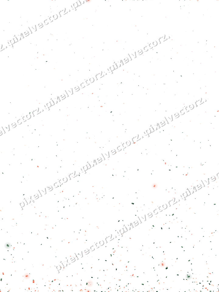 Nahtloser Glitzeraufstieg aus Konfetti auf transparentem Grund