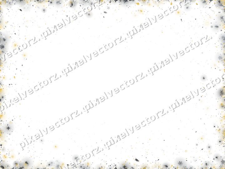 Nahtlose Glitzervignette in Bernstein und Grau auf transparentem Grund