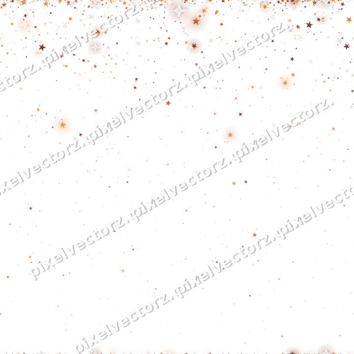 Nahtloser Glitzerregen aus Sternen auf transparentem Grund
