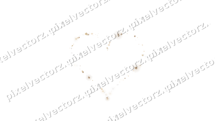Nahtloses Glitzerherz aus Sternen und Tropfen auf transparentem Grund