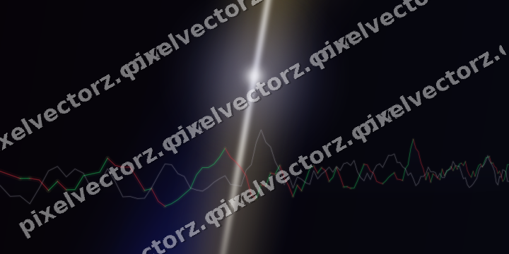 Leuchtender Neon Diagramm Hintergrund in Blau und Bernstein