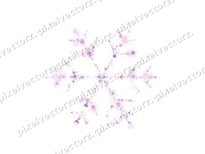 Nahtlose Glitzer-Schneeflocke in Magenta auf transparentem Grund