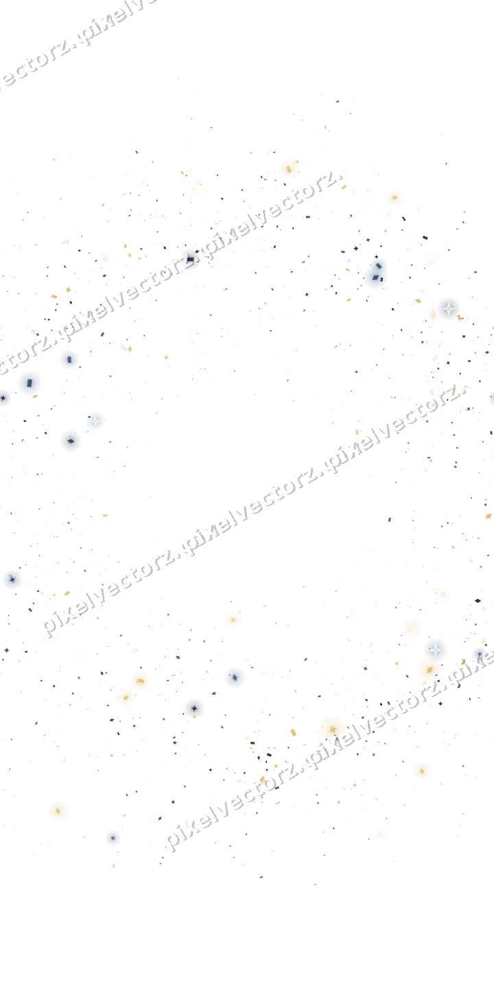 Nahtloser Glitzerkranz aus Funken und Rauten auf transparentem Grund