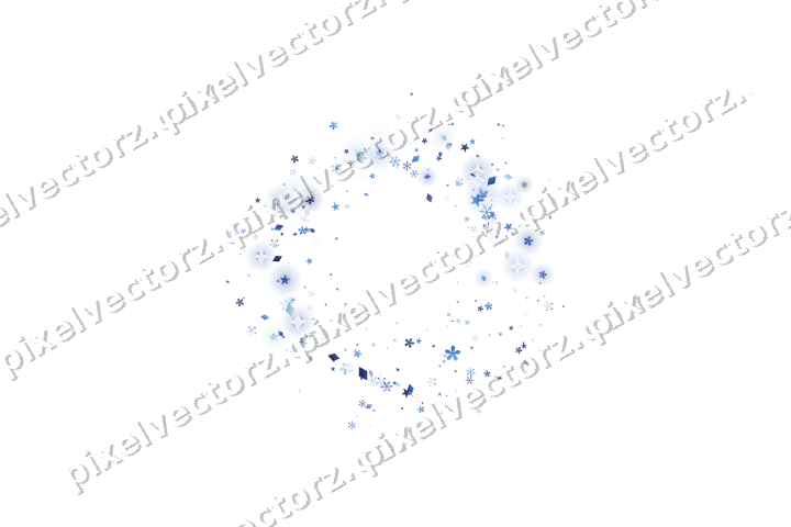 Nahtloser Glitzerkranz in Blau und Türkis auf transparentem Grund